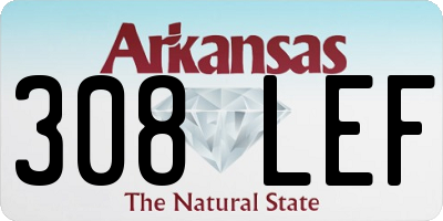 AR license plate 308LEF