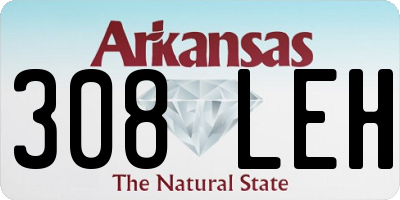 AR license plate 308LEH