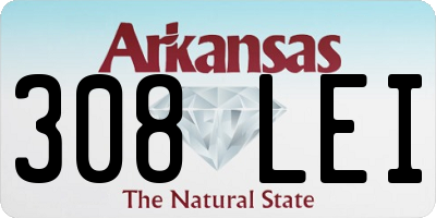 AR license plate 308LEI