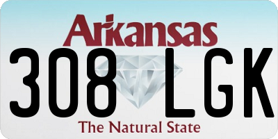 AR license plate 308LGK