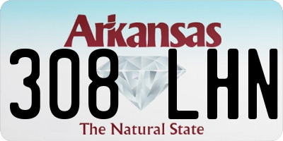 AR license plate 308LHN
