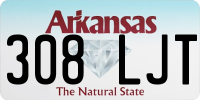 AR license plate 308LJT