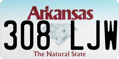 AR license plate 308LJW