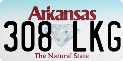 AR license plate 308LKG