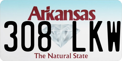AR license plate 308LKW