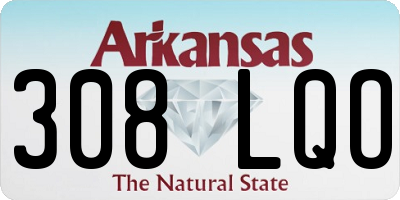 AR license plate 308LQO