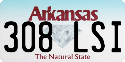 AR license plate 308LSI