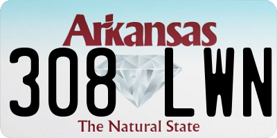 AR license plate 308LWN