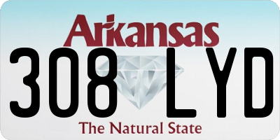 AR license plate 308LYD