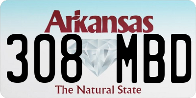 AR license plate 308MBD