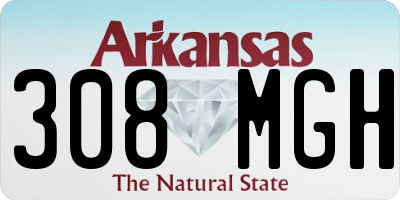 AR license plate 308MGH