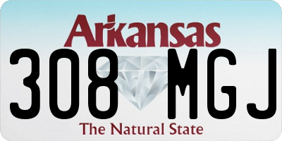 AR license plate 308MGJ