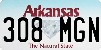 AR license plate 308MGN