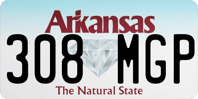 AR license plate 308MGP