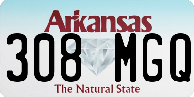 AR license plate 308MGQ