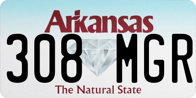 AR license plate 308MGR