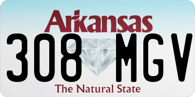 AR license plate 308MGV