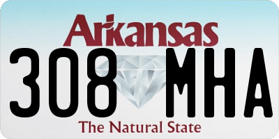 AR license plate 308MHA