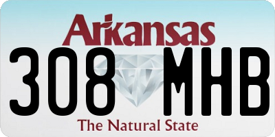 AR license plate 308MHB