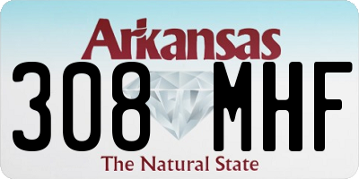 AR license plate 308MHF