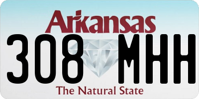 AR license plate 308MHH