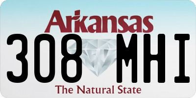 AR license plate 308MHI