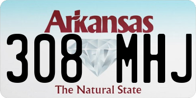 AR license plate 308MHJ