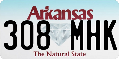 AR license plate 308MHK