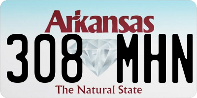 AR license plate 308MHN