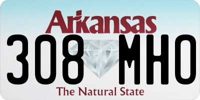 AR license plate 308MHO