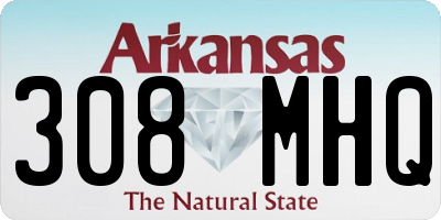 AR license plate 308MHQ