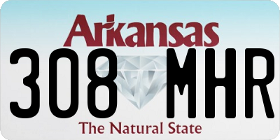 AR license plate 308MHR
