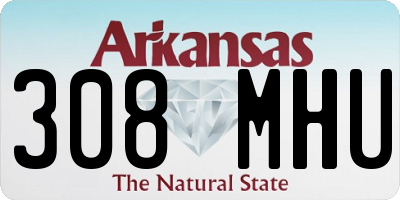 AR license plate 308MHU