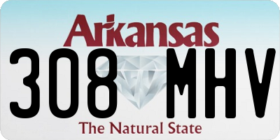 AR license plate 308MHV