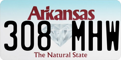 AR license plate 308MHW