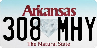 AR license plate 308MHY