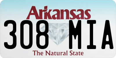 AR license plate 308MIA