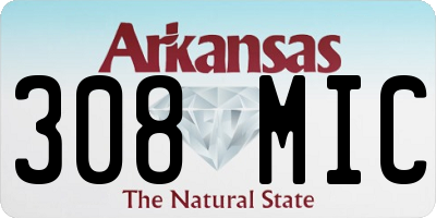 AR license plate 308MIC