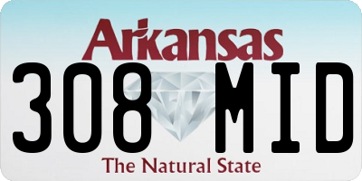 AR license plate 308MID
