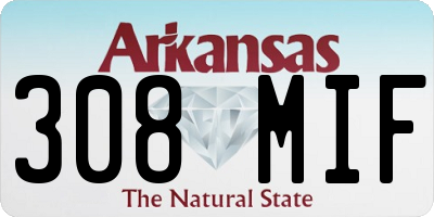 AR license plate 308MIF