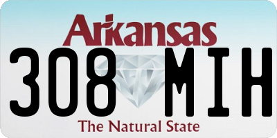 AR license plate 308MIH