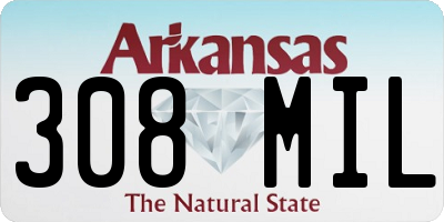 AR license plate 308MIL