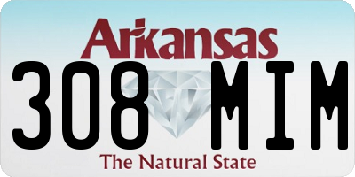 AR license plate 308MIM