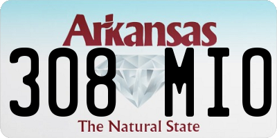 AR license plate 308MIO