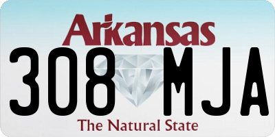 AR license plate 308MJA