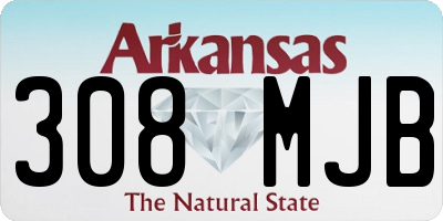 AR license plate 308MJB