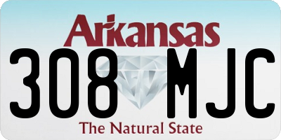 AR license plate 308MJC