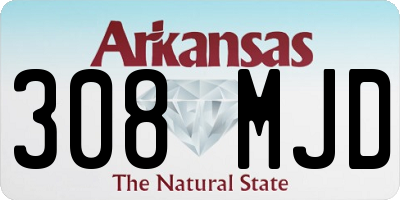 AR license plate 308MJD