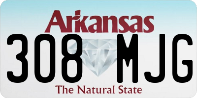 AR license plate 308MJG