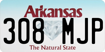 AR license plate 308MJP
